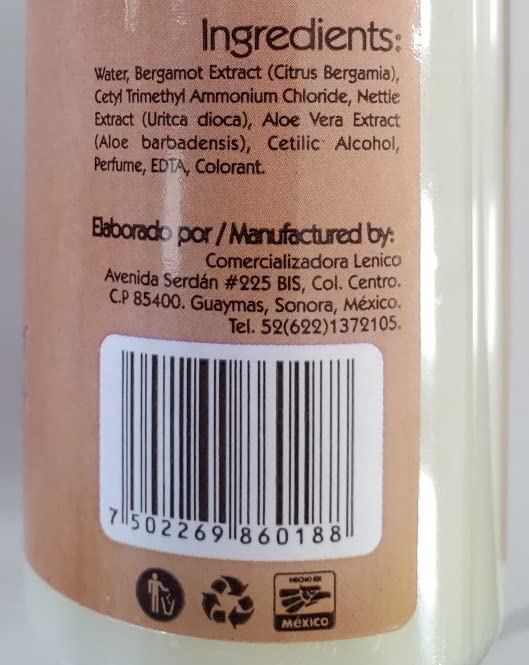 Set of Bergamot Shampoo and Conditioner 500ml, Shampoo y Acondicionador de Bergamota Beauty & Personal Care Bergamota
