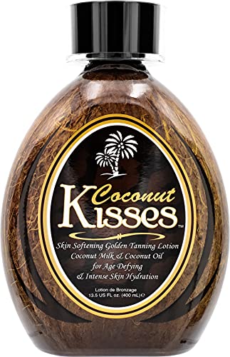 Ed Hardy Coconut Kisses Golden Tanning Lotion Cruelty Free, Gluten Free, Mineral Oil Free, DHA Free for All skin type, 13.5oz Beauty & Personal Care ED HARDY