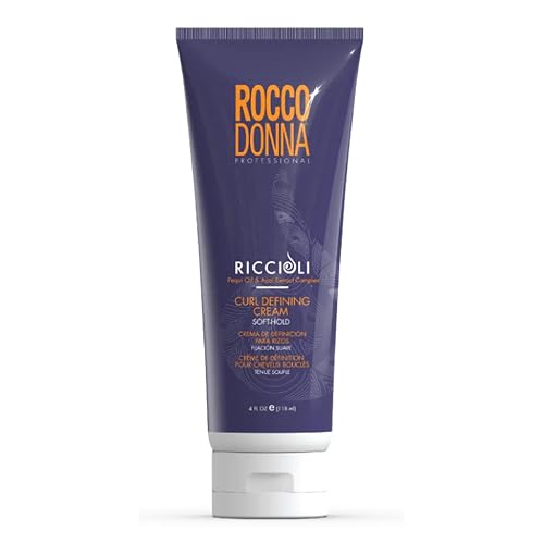 Rocco Donna Curl Defining Cream, Soft Hold, Defines and Moisturizes Curls and Waves, Frizz Control, Natural Look, Riccioli Complex with Pequi Oil Beauty & Personal Care Rocco Donna