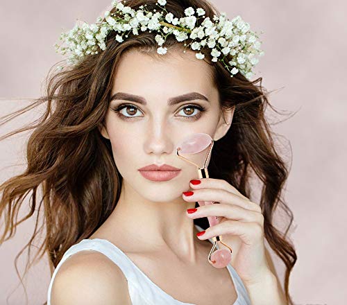 SILKTA?GE ROSE QUARTZ FACIAL ROLLER Beauty & Personal Care SILKTA?GE