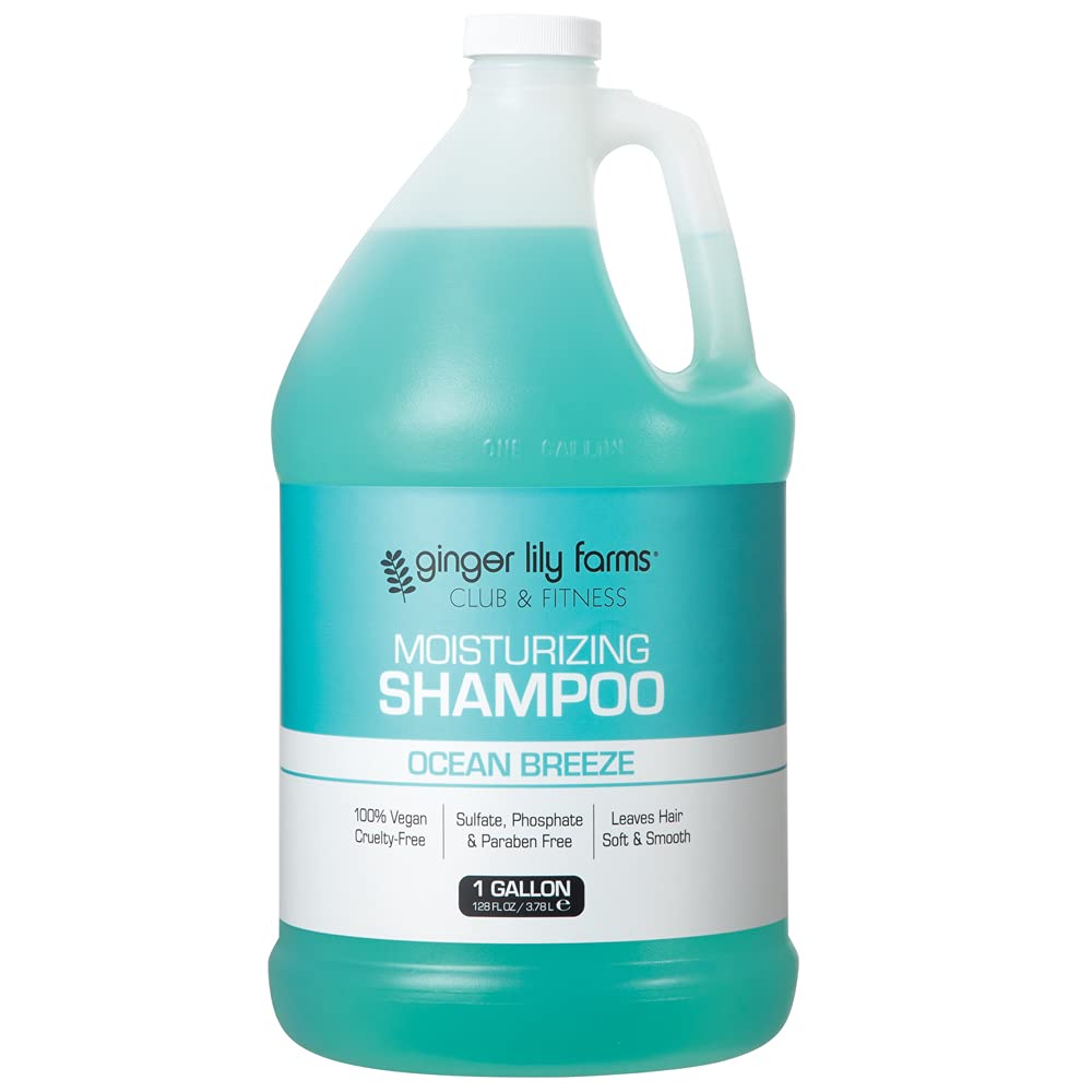 Ginger Lily Farms Club & Fitness Shampoo, 128oz, Ocean Breeze