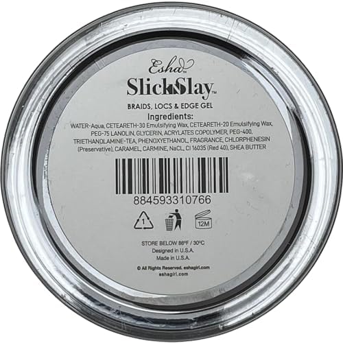 Esha Slick N Slay Braiding Gel - 3-in-1 Braid and Edge - Ultra Extreme Hold for Hair - Hydrating & Conditioning Shining - Fast Dry Locking Gel Beauty & Personal Care Esha