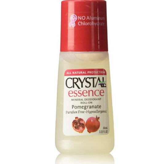 Crystal Essence Mineral Deodorant Roll-on, Pomegranate, 2.25 Fluid Ounce Beauty and Personal Care Crystal Essence