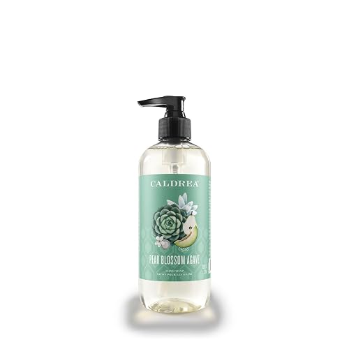 Caldrea Hand Wash Soap, Aloe Vera Gel, Olive Oil and Essential Oils to Cleanse and Condition, Pear Blossom Agave Scent, 10.8 oz (Packaging May Vary) Beauty & Personal Care Caldrea