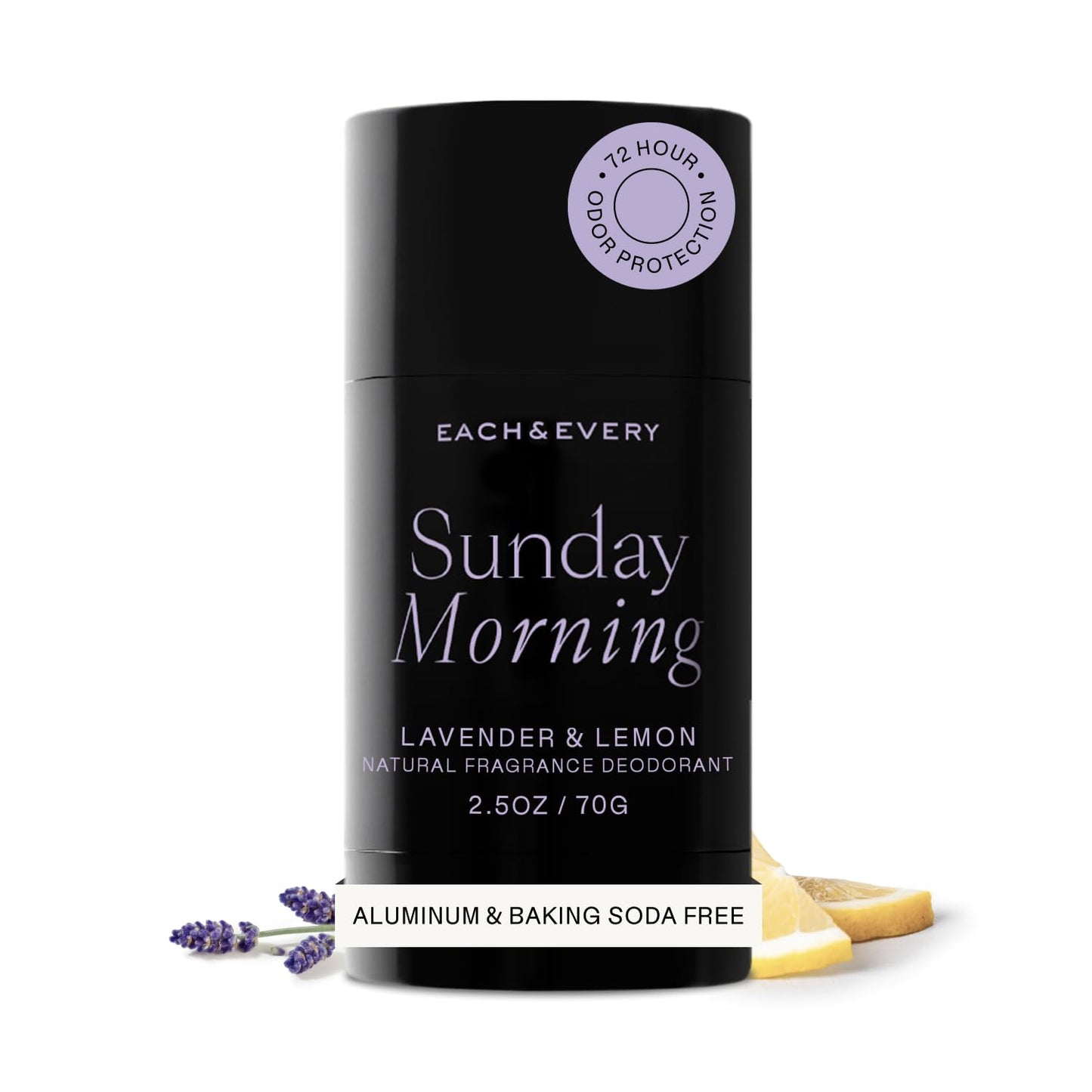 Each & Every Aluminum Free Deodorant for Women & Men - All Natural Deodorant for Sensitive Skin, EWG Verified - Clean, Baking Soda-Free, Plant-Based Beauty and Personal Care Each & Every