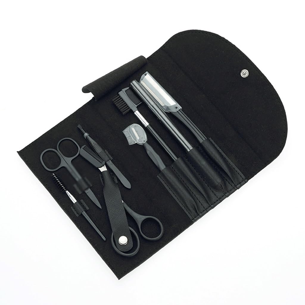 AFPSDLFJDLS Beauty Tools Eyebrow Scraper 8-Piece Set Eyebrow Eyebrow Clipper Beauty Eyebrow Clipper Set Beauty and Personal Care AFPSDLFJDLS