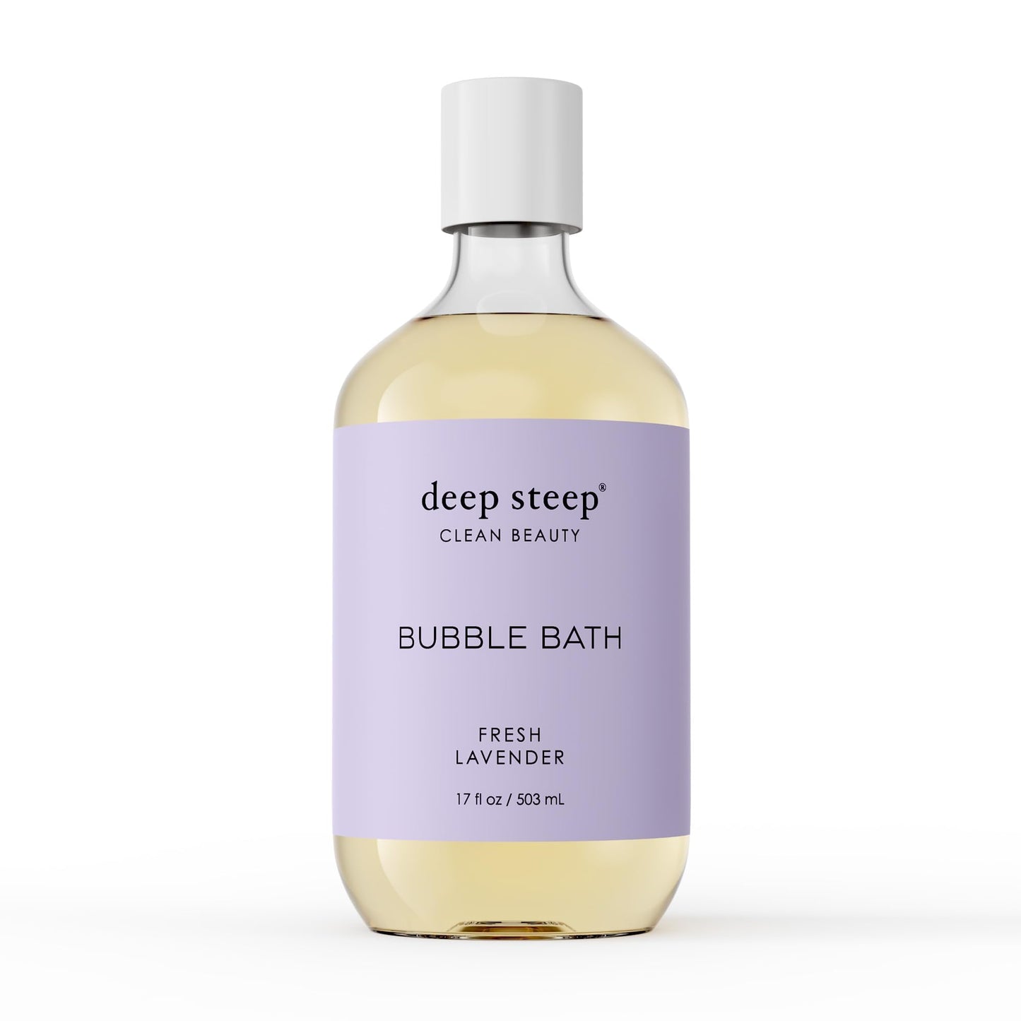 Deep Steep Fresh Lavender Bubble Bath for Women, Hypoallergenic, Clinically Tested, Clean Formula for Sensitive Skin, Sulfate-Free, 17 fl oz Bottle Beauty & Personal Care Deep Steep