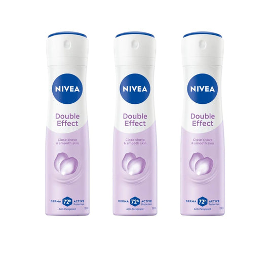 NIVEA Double Effect Anti-Perspirant Spray for Women, 72H Sweat & Odor Protection, Avocado Extract, Alcohol-Free Deodorant, Smooth Underarms, 200ml Beauty and Personal Care NIVEA