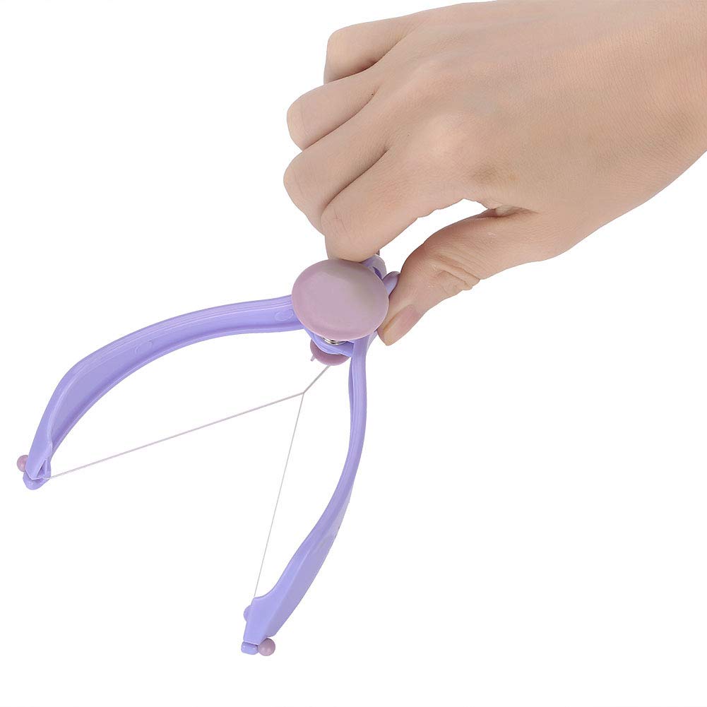 Facial Epilator, Comfortable Facial Hair Threading Removal ABS Threading Hair Removal Epilator with 10 Cotton Lines for Women(Glasses boxed) Beauty and Personal Care Qqmora