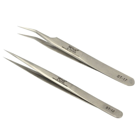 Eyelash Extensions Vetus Pro ST12 ST17 Tweezers Beauty and Personal Care Qeelasee
