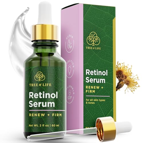 Tree of Life Beauty Retinol Serum, Skin Smoothing Face Oil for Dark and Age Spots and Fine Lines, Facial Serums for Dry and Sensitive Skin Care Beauty & Personal Care Tree of Life