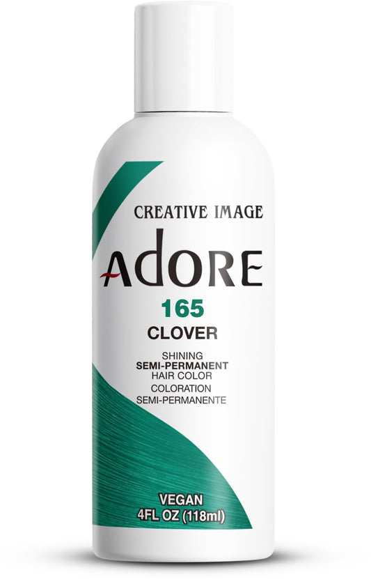 Adore Semi Permanent Hair Color (165 Clover) | Vegan & Cruelty-Free Green Hair Dye | No Ammonia, No Peroxide, No Alcohol | 4 Fl Oz Beauty & Personal Care Adore