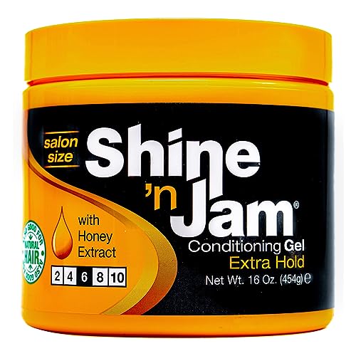 Shine N Jam Conditioning Gel Extra Hold 16 Ounce Jar (473ml) (6 Pack) Beauty & Personal Care Shine 'n Jam