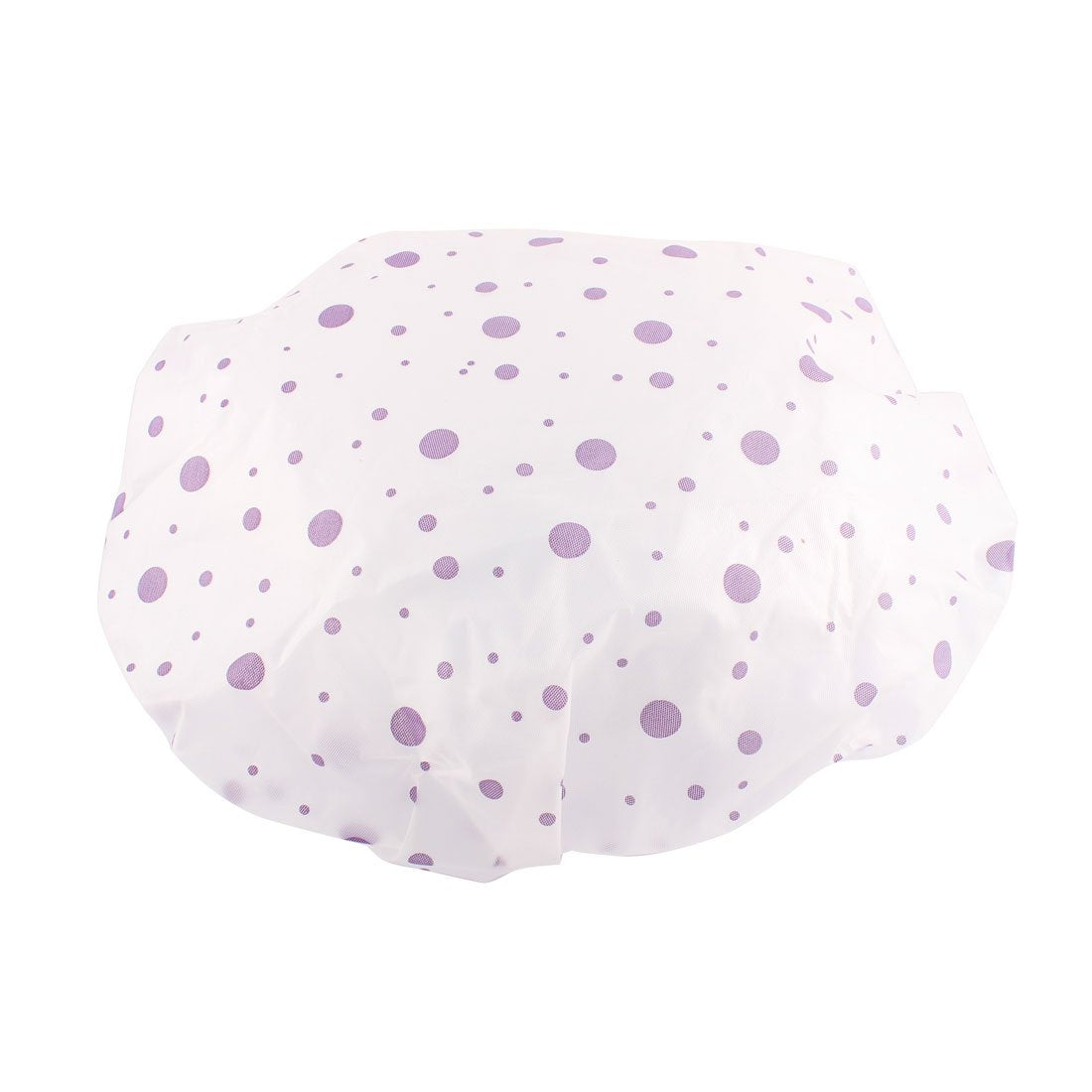 Ruilogod Woman Purple Dots Print Elastic Band Water Resistant Bath Shower Cap (id: fe8 16c ae3 c86 0f1 Beauty and Personal Care Ruilogod