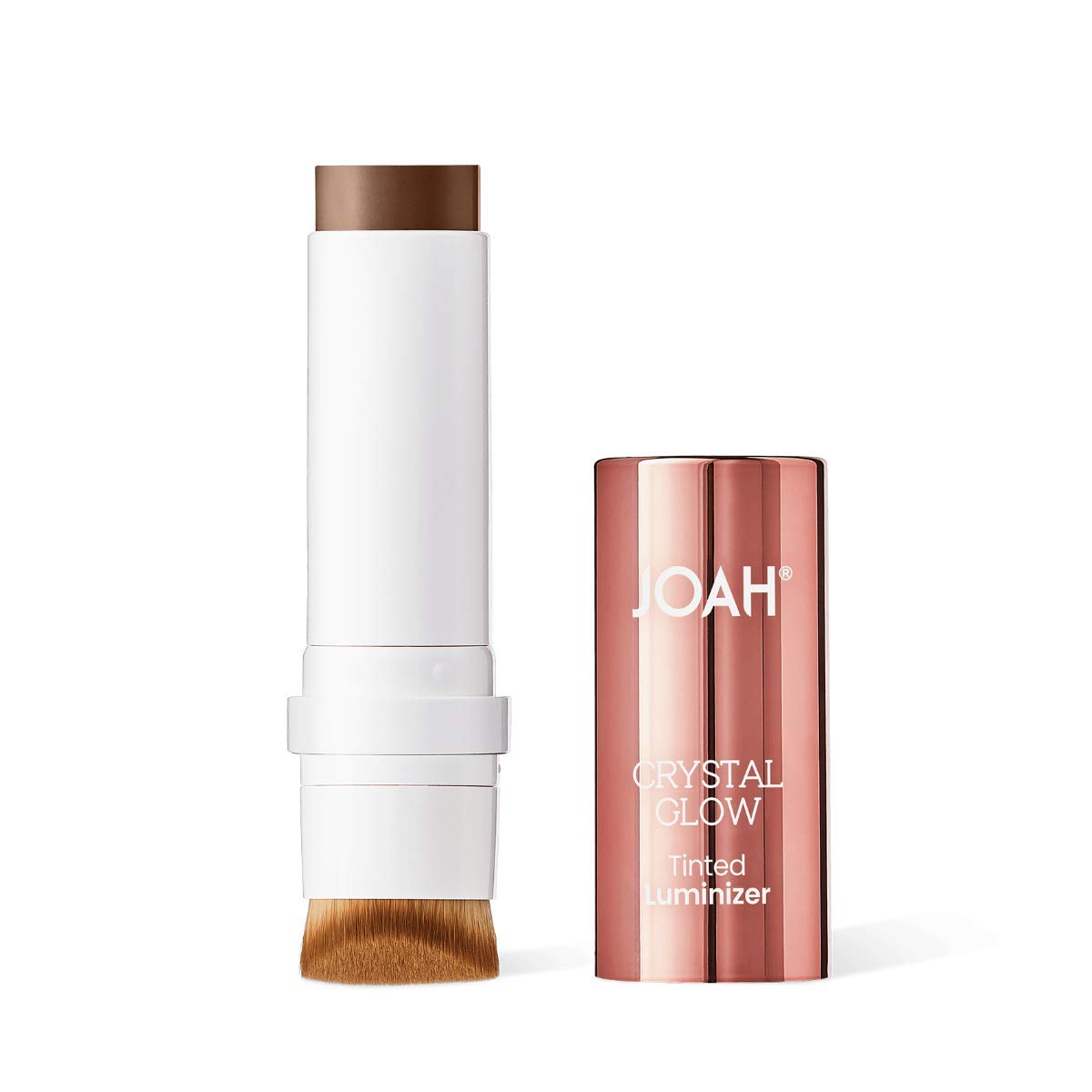 JOAH Highlighter Stick, Crystal Glow Tinted Luminizer Contour Makeup, Crystalide Peptide for Clearer, Smoother Looking Skin, Built-In Detachable