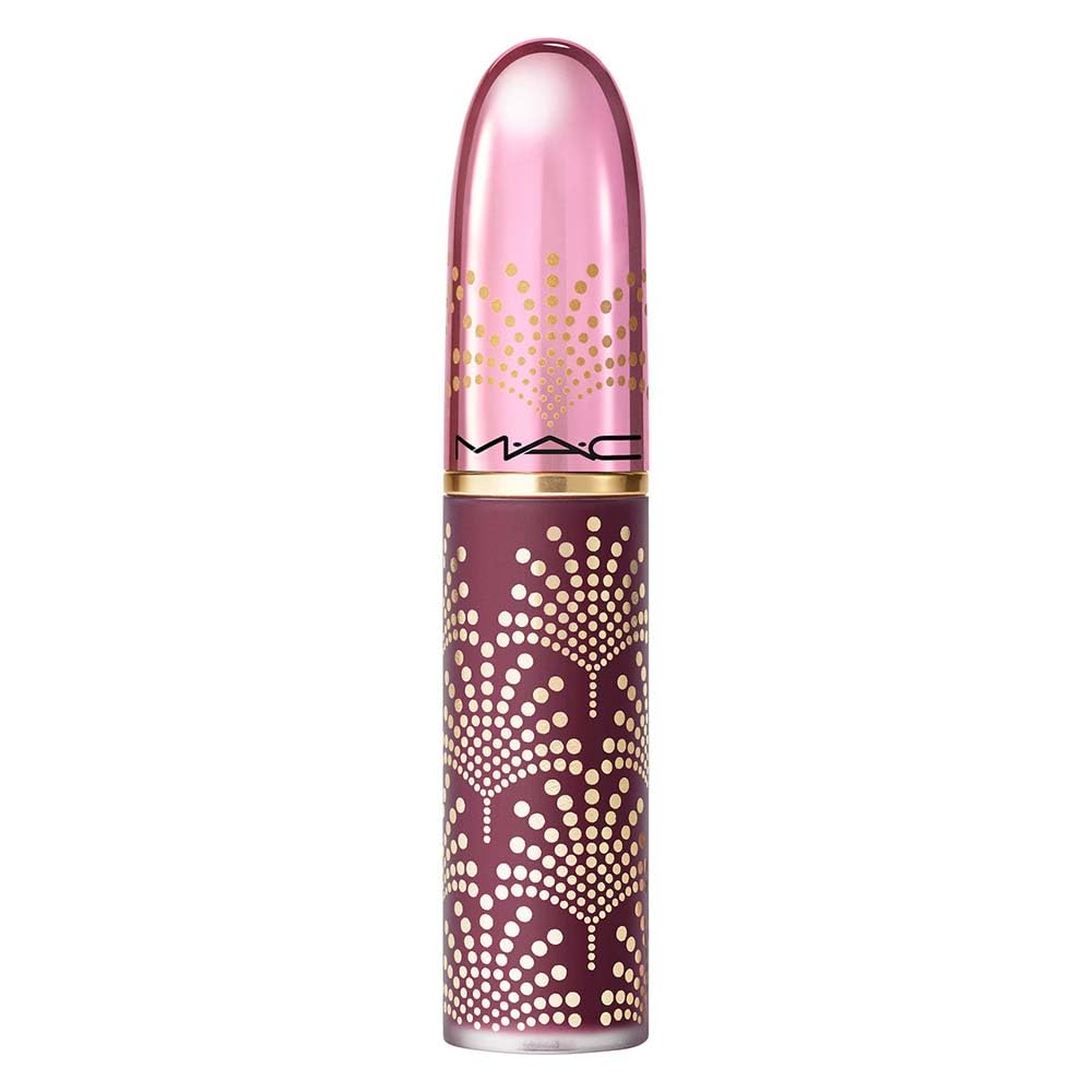 MAC Limited Edition Bubbles & Bows Powder Kiss Liquid Lipcolour - It's A Tie! (Berry Purple) - 0.17 fl oz / 5 mL Beauty & Personal Care MAC