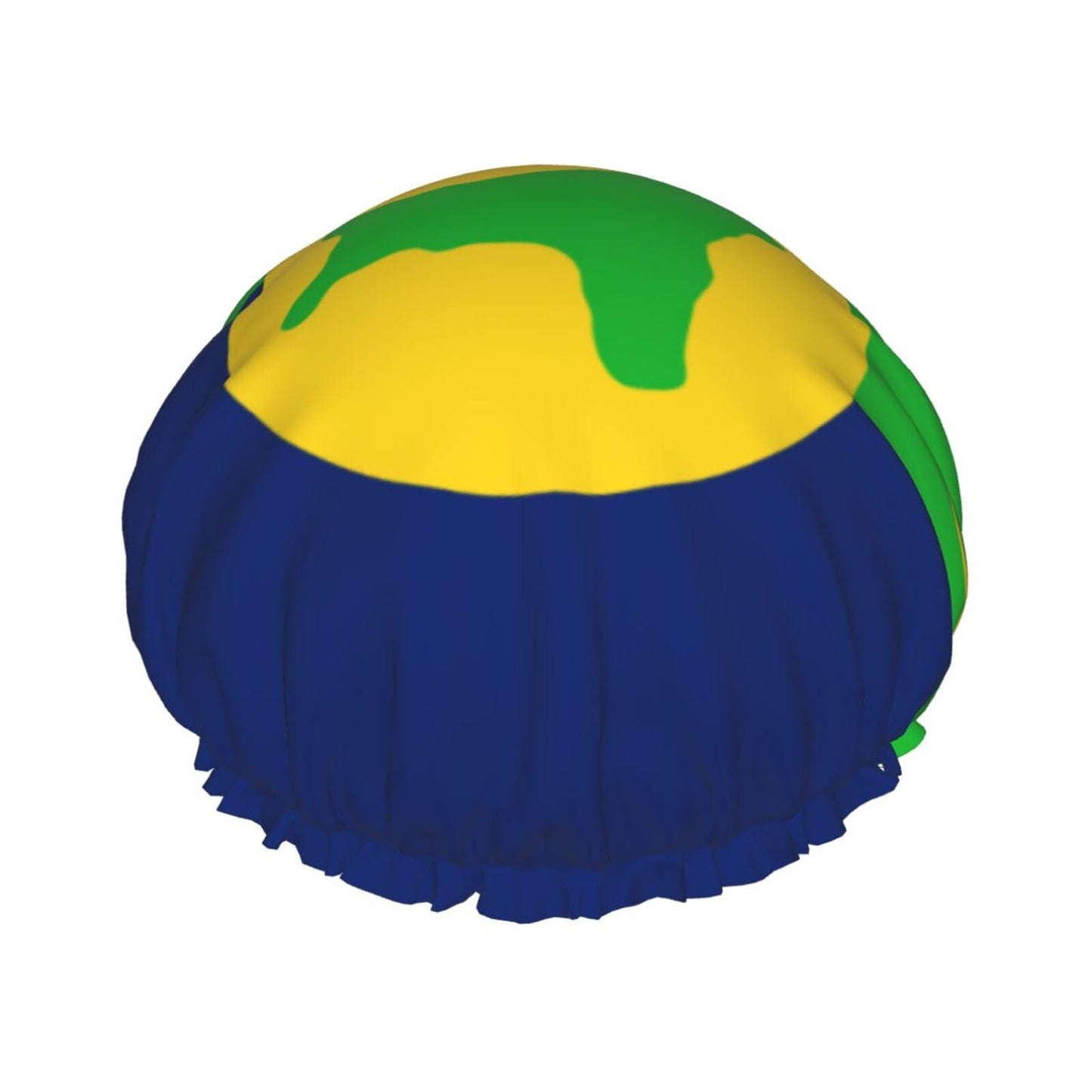 Christmas Islands Flag Prints Shower Cap Double Layer Lined Waterproof Bathing Shower Hat Beauty and Personal Care Hayyett