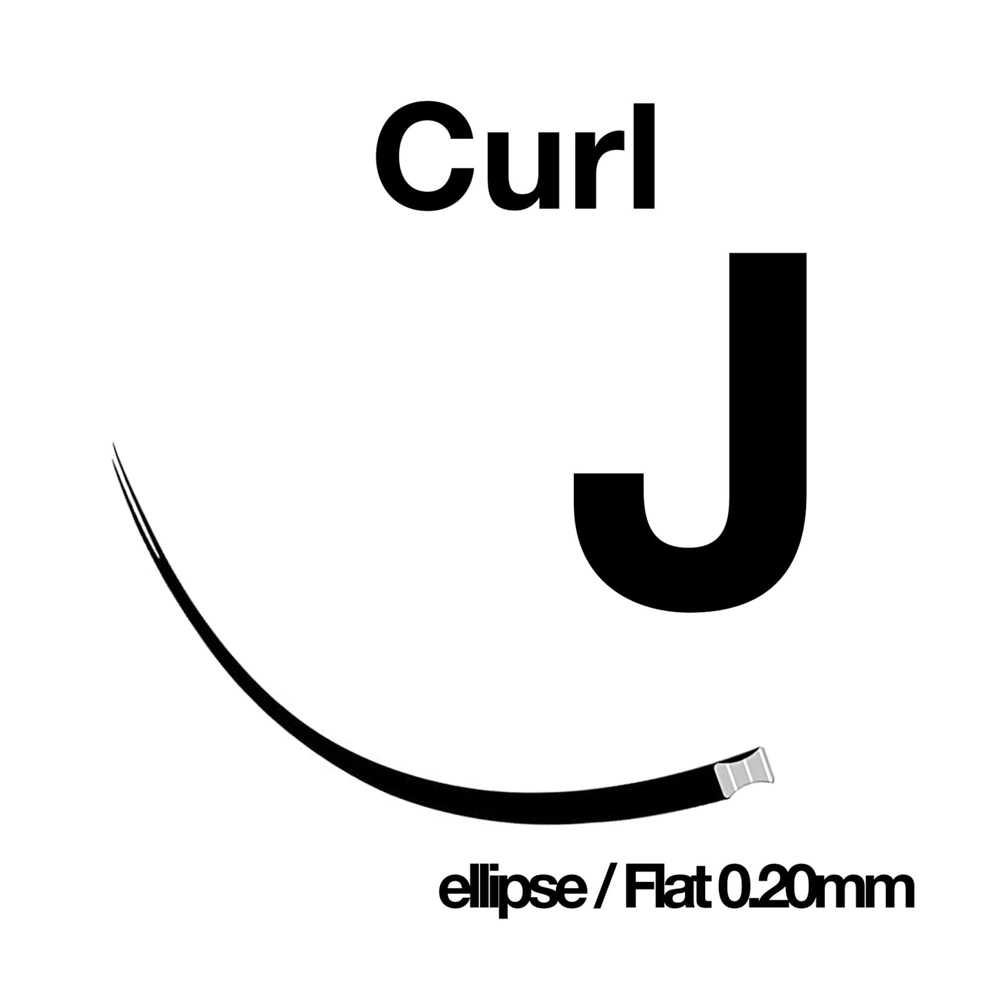 Ellipse Lash 0.20mm Thickness J Curl Length 13mm Flat Shaped Volume Eyelashes Single Size for Eyelash Extensions (Ellipse,Flat 0.20,J,13mm) Beauty & Personal Care DESIRES LASHES By EMILYSTORES