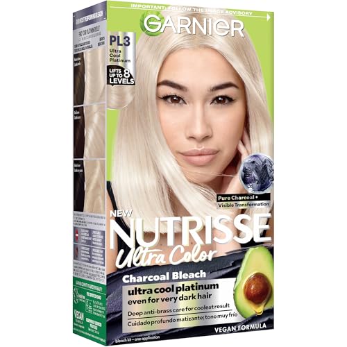 Garnier Nutrisse Ultra Color Hair Color, Permanent Hair Dye for Up to 8 Weeks of Bold, Vibrant, Fade-Resistant Results, Vegan & Cruelty-Free, PL3