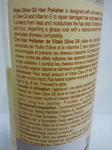 Vitale Vitale olive oil hair polish 6 fluid ounce, White, 6 Fl Ounce Beauty & Personal Care VITALE