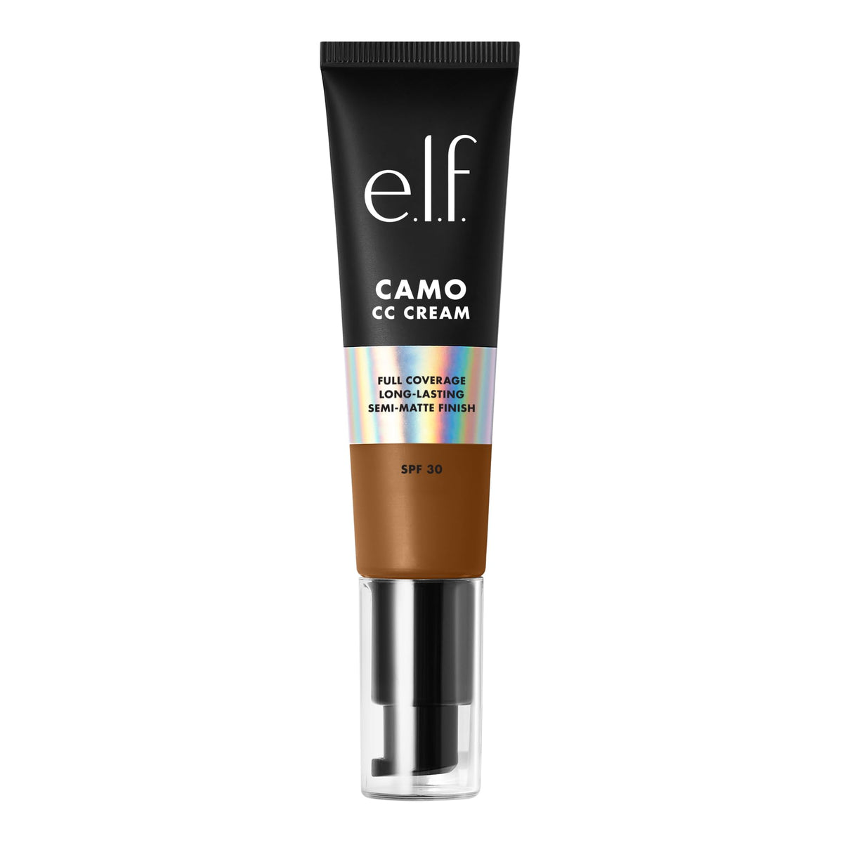 e.l.f. Camo CC Cream, SPF 30 Color-Correcting Medium-To-Full Coverage Face Foundation, Delivers An Airbrushed Finish, Vegan , Deep 530 W Beauty & Personal Care e.l.f.