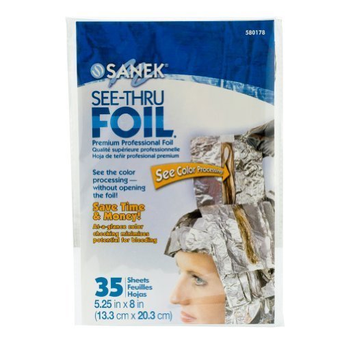 Graham Sanek See Thru Foil Hair Color Processing 35 Styling Highlighting Sheets by Graham Professional Beauty & Personal Care Graham Professional