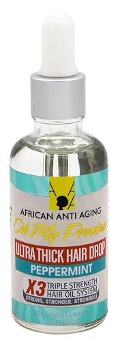 African Anti Aging Oh My Precious Ultra Thick Hair Drop Peppermint 1.7 oz (Pack of 2) Beauty & Personal Care African Anti Aging