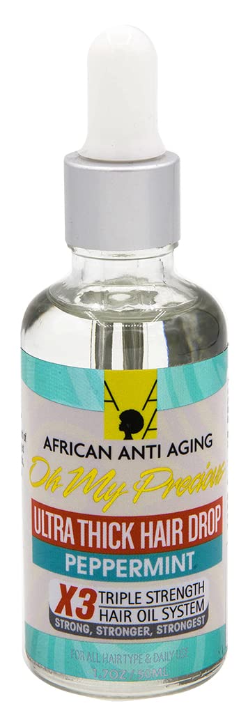 African Anti Aging Oh My Precious Ultra Thick Hair Drop Peppermint 1.7 oz (Pack of 2) Beauty & Personal Care African Anti Aging