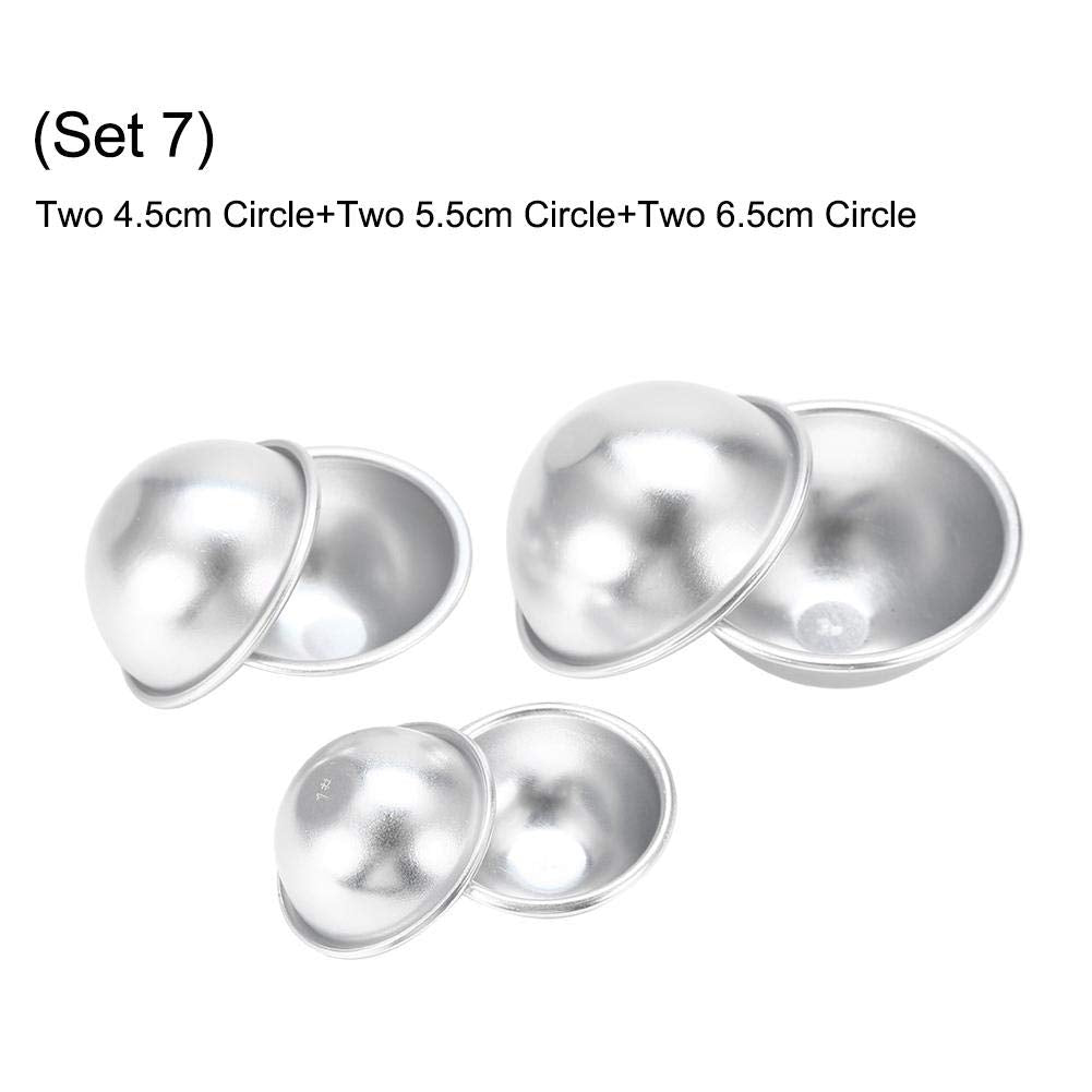 Ymiko Professional Bath Bomb Moulds, DIY Bath Bomb Fizzy Crafting Tools for Bath Bombs Handmade Aluminium Alloy Bath Bomb Molds (#7) Beauty and Personal Care Ymiko