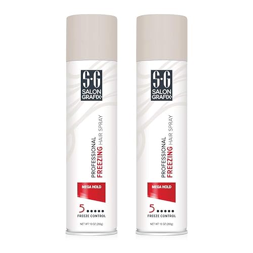 Salon Grafix Hairspray Freezing Mega Hold 10 Ounce (295ml) (2 Pack) Beauty & Personal Care Salon Grafix