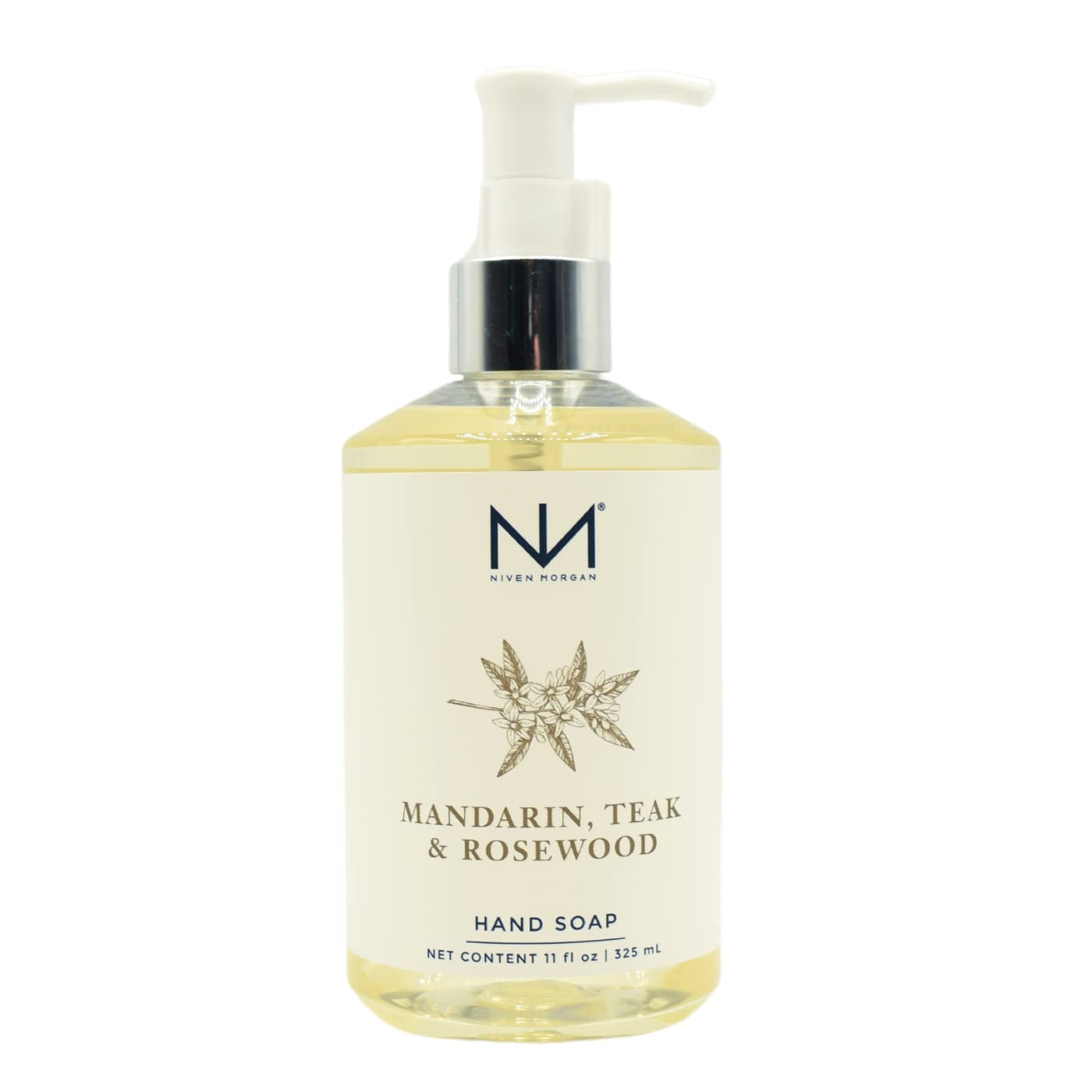 Niven Morgan Mandarin, Teak and Rosewood Hand Soap 11fl oz 325 ml Beauty & Personal Care Niven Morgan