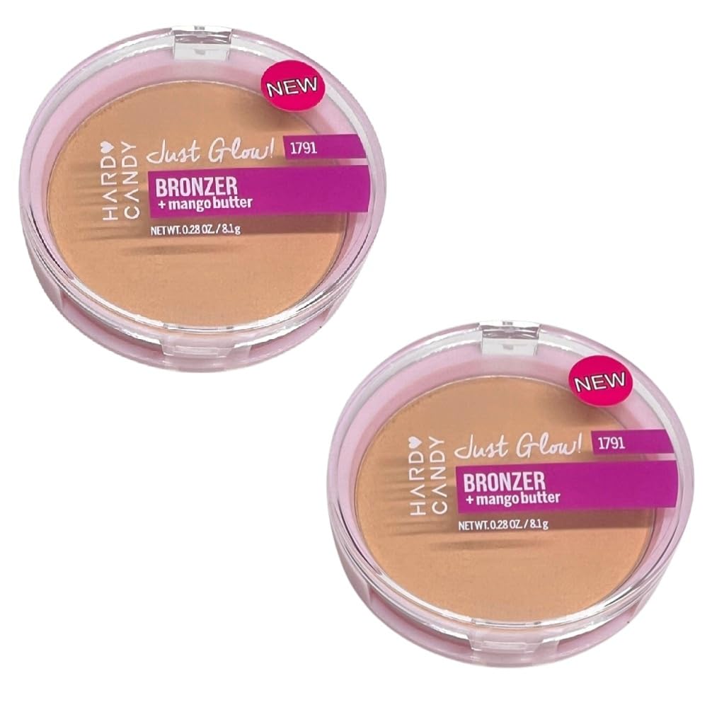 Pack of 2 Hard Candy Just Glow! Bronzer + Mango Butter, Tiki 1791 Beauty & Personal Care Hard Candy