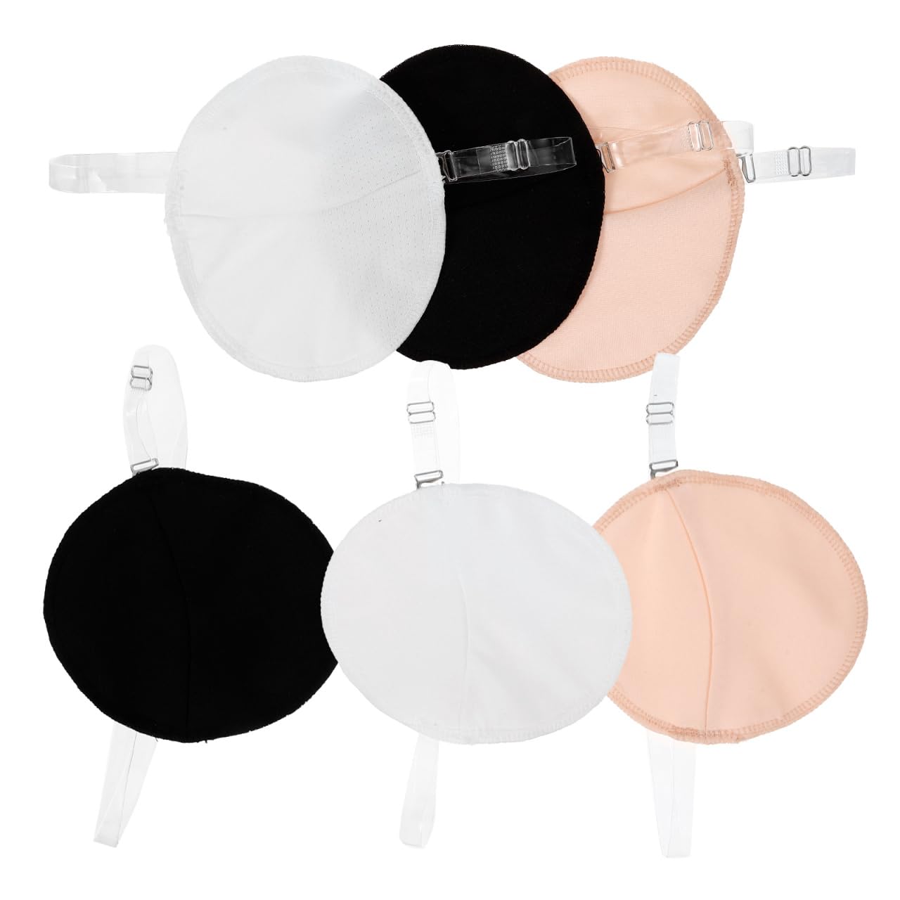 FRCOLOR 3 Pairs Washable Underarm Sweat Pads Reusable Armpit Guard for Women Discreet Dress Shields for Summer Beauty and Personal Care FRCOLOR