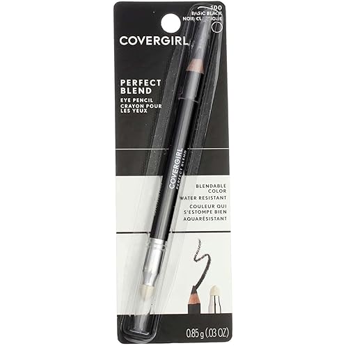 CoverGirl Perfect Blend Eye Pencil, Basic Black [100], 0.03 oz (Pack of 5) Beauty & Personal Care COVERGIRL