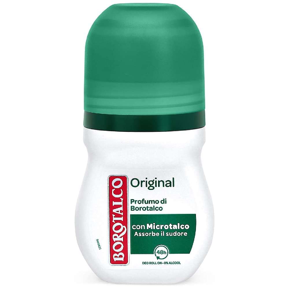 6x BOROTALCO ROBERTS Original Talc Scent Deodorant Deo Roll-on 50ml 0% Alcohol! Beauty and Personal Care Borotalco