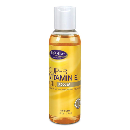 Life-flo Super Vitamin E Oil 5000IU with 8 Vitamin E Compounds | Skin & Antioxidant Support | Soothing Hydration | 4oz Beauty & Personal Care LIFE-FLO