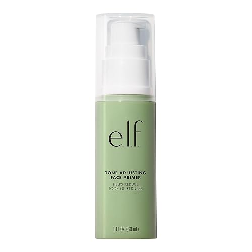 e.l.f. Tone Adjusting Face Primer, Makeup Primer For Neutralizing Uneven Skin Tones & Redness, Grips Makeup To Last, Vegan & Cruelty-free, Large Beauty & Personal Care e.l.f.