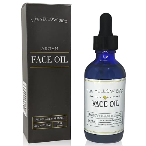 Argan Face Oil Cleanser. Moisturizing Anti Aging Natural & Organic Facial Serum for Acne, Spots, Scars, and Wrinkles. Hydrating Botanic Blend Beauty & Personal Care The Yellow Bird
