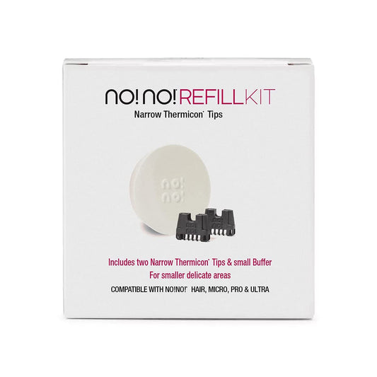 no!no! Thermicon Narrow Tip Refill Pack - Hair Removal for Women - Flawless Replacement Heads Attach to Device for a Smooth Hairless Face, Underarm Beauty and Personal Care no!no!