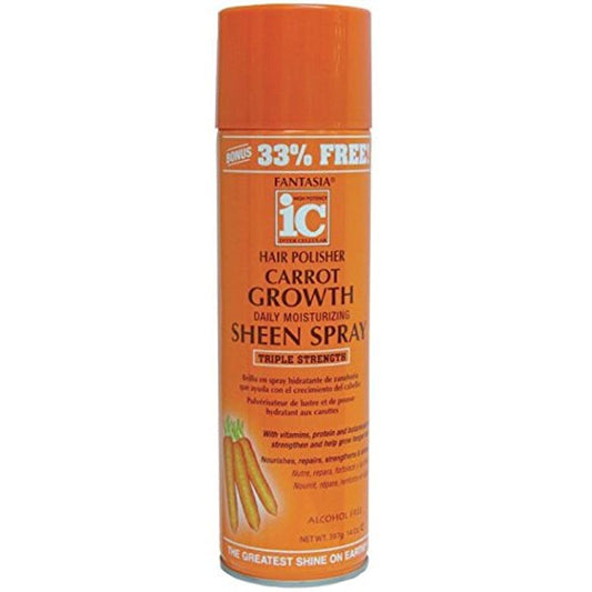 FANTASIA Ic Hair Polisher Carrot Growth Sheen Spray 14 Oz Beauty & Personal Care Fantasia