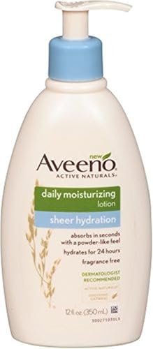 AVEENO Active Naturals Sheer Hydration Daily Moisturizing Lotion 12 oz (Pack of 2) Beauty & Personal Care Aveeno