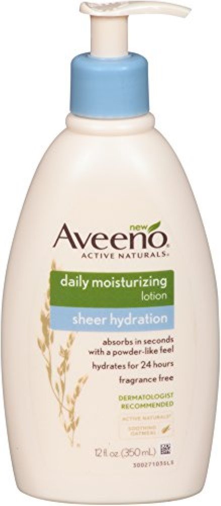 AVEENO Active Naturals Sheer Hydration Daily Moisturizing Lotion 12 oz (Pack of 2) Beauty & Personal Care Aveeno
