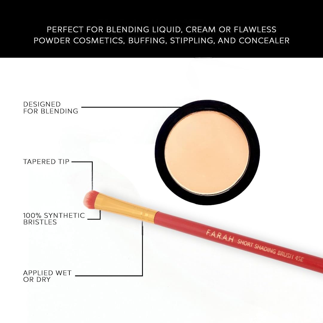 F.A.R.A.H Premium Short Shading Brush 45E (Red) Beauty & Personal Care F.A.R.A.H