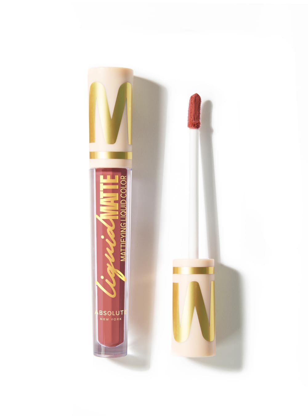 Absolute New York Matte Liquid Lipstick, Lightweight Full Coverage, Long Wear Transfer and Waterproof Lipstick (MLAM54 Naked Spice, .085 fl oz) Beauty & Personal Care Absolute New York