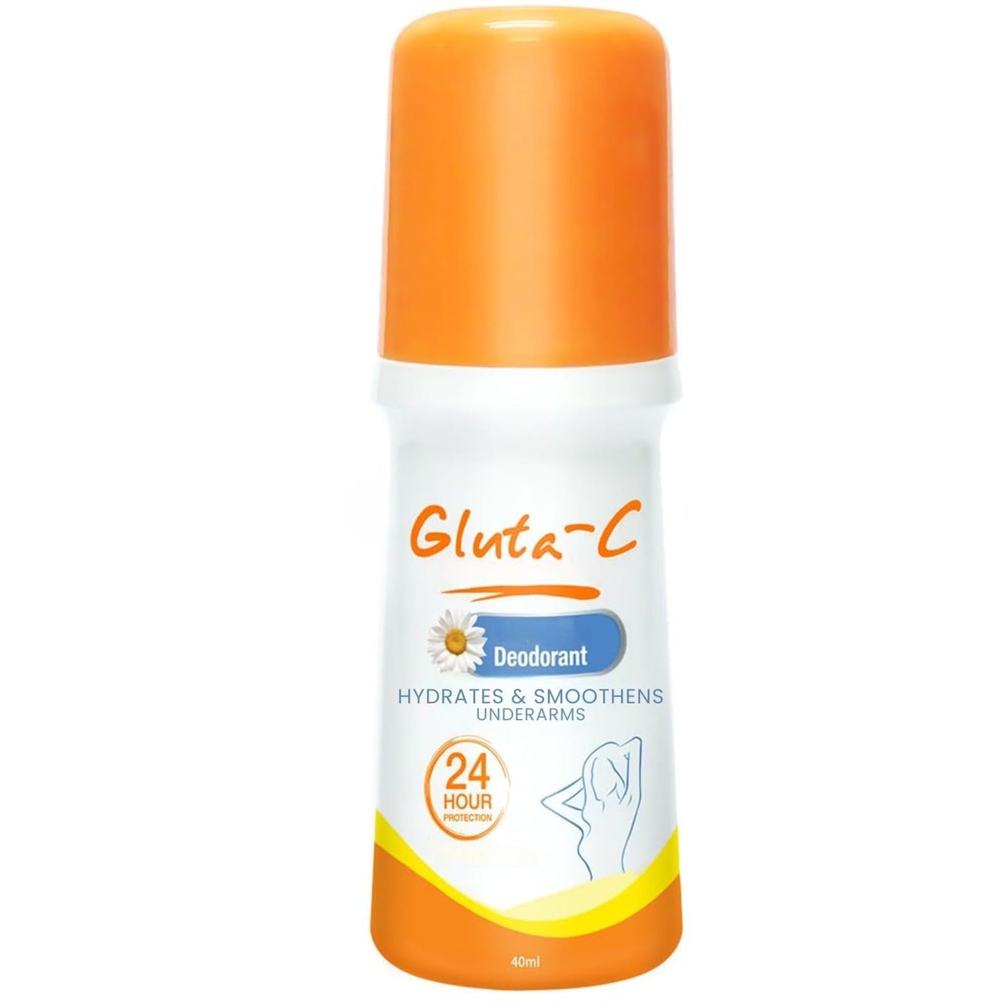 Gluta-C Deodorant Roll On Hydration Nourishing Smooth Revitalizing Supple Texture Healthy Glow Balanced Skincare Gentle Comfort - 40ml Beauty and Personal Care Gluta-C