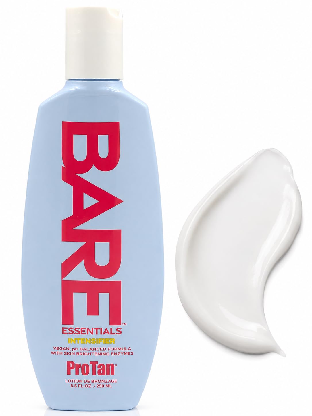 Pro Tan Bare Essentials Intensifier Tanning Lotion 8.5 fl oz - Vegan pH Balanced Formula with Aloe, Coconut Oil, Jojoba & Vitamins - Indoor Outdoor Beauty & Personal Care Pro Tan