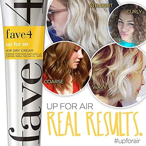 fave4 hair Up for Air Styling Cream, Air Dry Cream for Heat Free Styling & Smoothing, 5.5 fl oz Beauty & Personal Care fave4