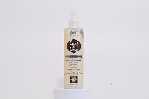 On Natural Curl-N-Wavy 4-in-1 Hair Enhancer For All Hair Texture [Jamaican Black Castor] 10 OZ Beauty & Personal Care On Natural