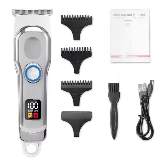 GLESVOWIO Professional Hair Clipper Rechargeable Electric Trimmer for Men Beard Kids Barber Cutting Machine Haircut LED Screen Waterproof Beauty and Personal Care GLESVOWIO