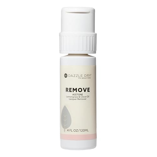 Dazzle Dry Remove Acetone, Lemongrass + Clove Oil Lacquer Remover, 4 oz (120 mL), Menda Pump Beauty & Personal Care Dazzle Dry